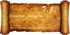 Taucher Jarmila névjegykártya